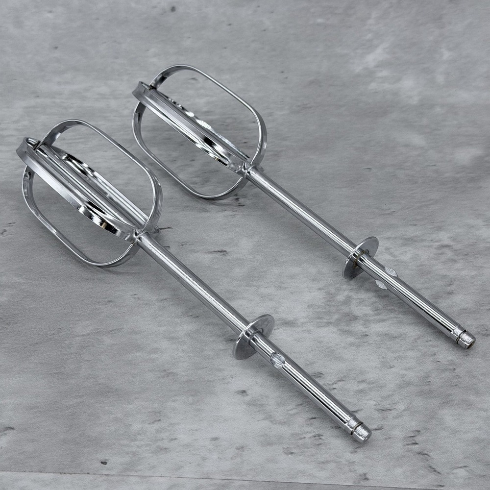Vintage Sunbeam 5 speed Mixmaster Replacement Beaters Set 7.5"